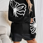 Kelsey – strickpullover mit blumenstickerei