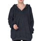 Zera - damen-fleece-sweatshirt mit reibverschluss am ausschnitt