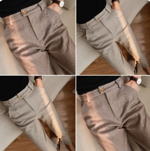 Harley - elegante hose aus reiner wolle