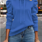 Anzu – kapuzenpullover aus baumwolle mit puffärmeln