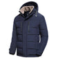Justin - herren-winterjacke mit abnehmbarer kapuze