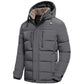 Justin - herren-winterjacke mit abnehmbarer kapuze