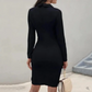 Emily – elegantes cocktailkleid mit knöpfen