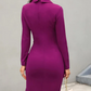 Emily – elegantes cocktailkleid mit knöpfen