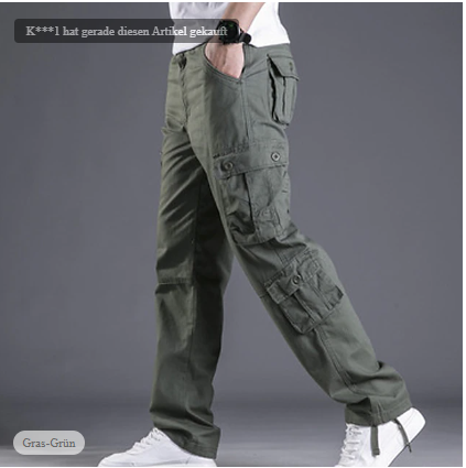 David – stylische cargohose für herren
