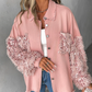 Isabella – kontrast-paillettenjacke für den frühling
