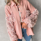 Isabella – kontrast-paillettenjacke für den frühling