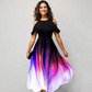 Camila – künstlerisches midikleid mit drapierten armeln