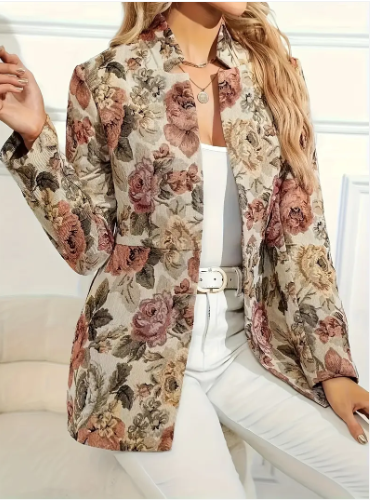 Vintage-blazer mit blumen von Remy