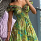 Charlotte – kurzarmkleid mit paisley-print