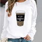 Ember-baumwollpullover mit grafischen drucken