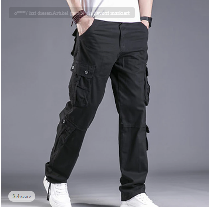 David – stylische cargohose für herren