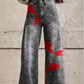 Anzhela – weite hose mit buntem print