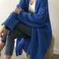 Zin | stilvolle lange damen-strickjacke