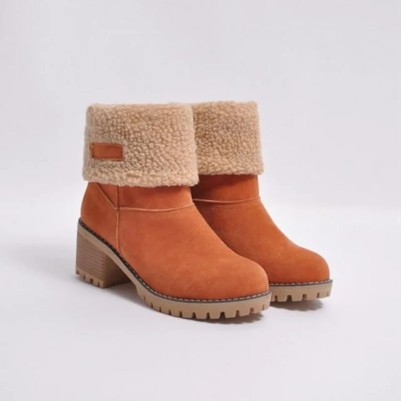 Warm gefütterte damenstiefel für den winter