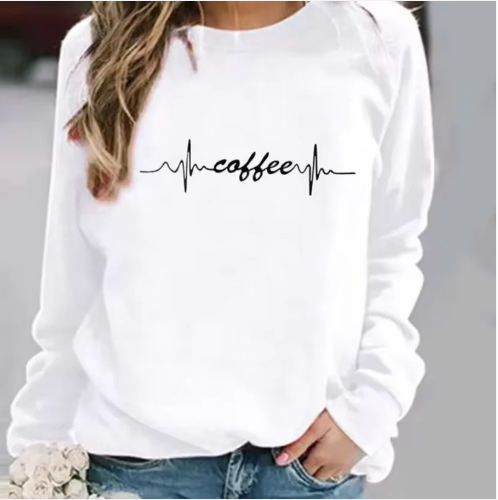 Ember-baumwollpullover mit grafischen drucken
