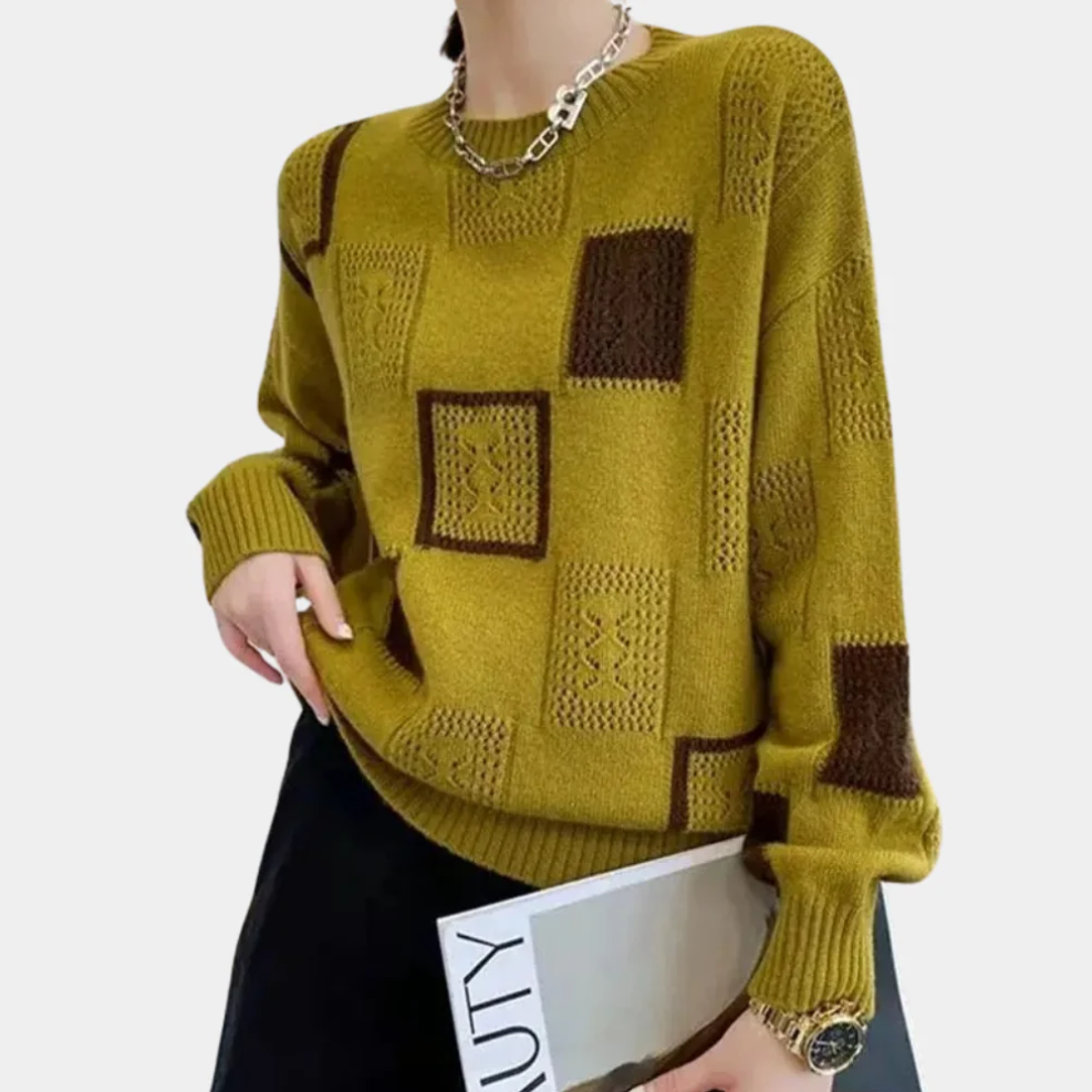 Eleganter damenpullover in luxuriöser qualität