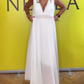 Zoey – weißes glamour-maxi