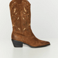 Bestickte cowboystiefel aus leder für damen