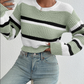 Damen-strickpullover aus acryl - übergroße passform mit rundhalsausschnitt und langen armeln