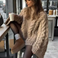 Kassie - kuscheliger grob gestrickter damenpullover