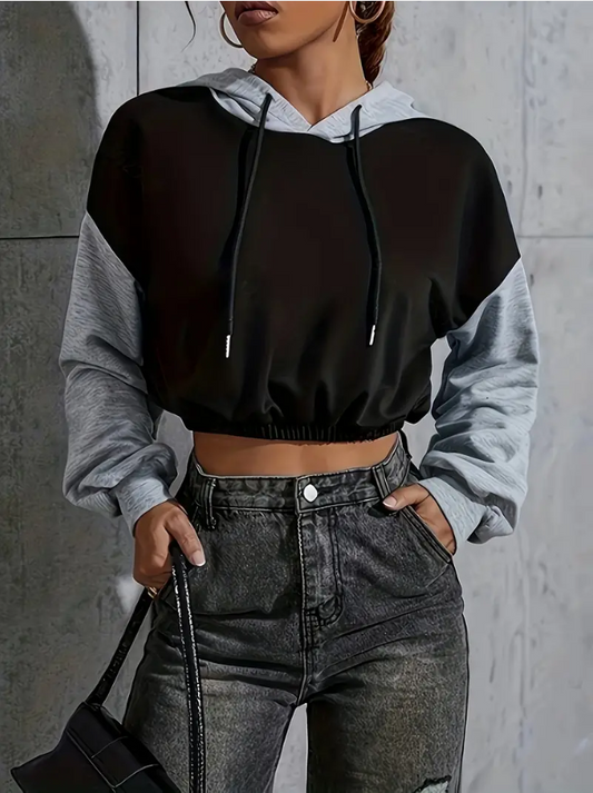 Cerese – stylischer kurzer kapuzenpullover aus baumwolle