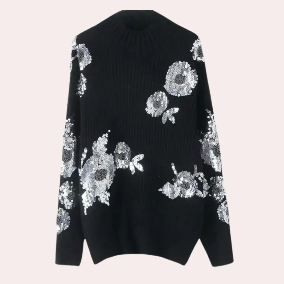 Laini – glamouröser paillettenpullover für damen
