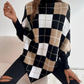 Lina | eleganter pullover mit hohem ausschnitt