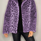 Pilaar - klassieke dames winterjas met luipaardprint
