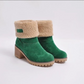 Warm gefütterte damenstiefel für den winter