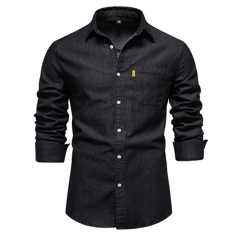 Akin – herren-jeanshemd im klassischen design