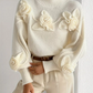 Rollkragenpullover von amihan mit blumendruck
