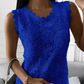 Valerie - elegante spitzenbluse ohne armel