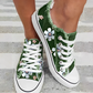 Agnes – damen-sneaker aus denim mit blumenmuster