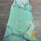 Lucy – ozeanblaues marmor-minikleid aus meeresschaum