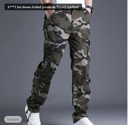 David – stylische cargohose für herren