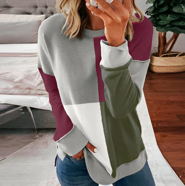 Daphne | lebendiges langärmeliges batik-Top