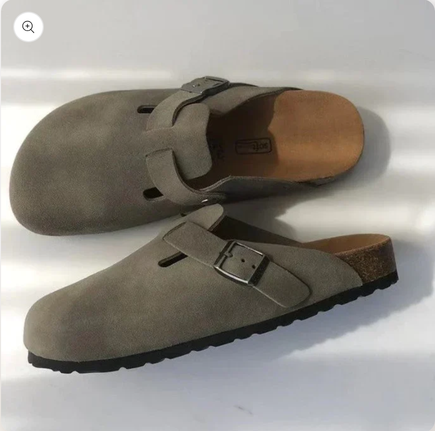 Premium unisex leren boston-sandalen - stil und qualität in één