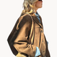 Lily | luxus-blazer aus kamel-wildleder für damen