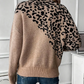 Zoila - strickpullover mit leopardenmuster