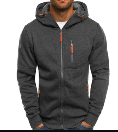 Richard – warmer kapuzenpullover mit reibverschluss für herren