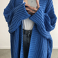 Zin | stilvolle lange damen-strickjacke