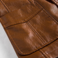Herrenjacken aus hochwertigem leder mit stylischen knöpfen und praktischen taschen
