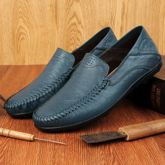 Herren-loafer aus echtem italienischem leder