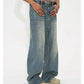 Weldon - gewaschene retro weite jeans