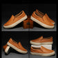 Elegante leder-loafer für herren