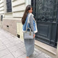 Marta - Ärmellose Denim Jacke
