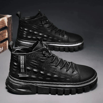 Ross - elegante lederkrawatte