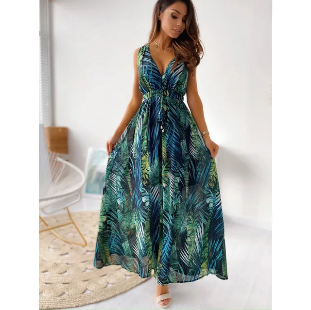 Tropisches paradies maxikleid - Julia