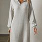 Diva l lockeres strickkleid mit langen ärmeln